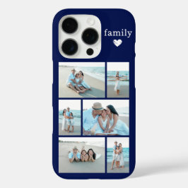 モダン ファミリー 6 写真 ネイビーブルー iPhone 16 PROケース