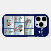 モダン ファミリー 6 写真 ネイビーブルー Case-Mate iPhoneケース (裏面 (横))