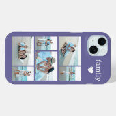 モダン ファミリー 6 写真 パープル Case-Mate iPhoneケース (裏面 (横))