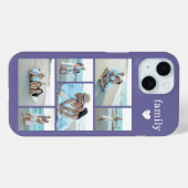 モダン ファミリー 6 写真 パープル Case-Mate iPhoneケース (裏面 (横))