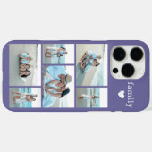モダン ファミリー 6 写真 パープル Case-Mate iPhoneケース (裏面 (横))