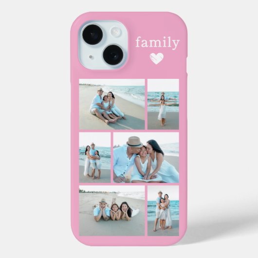 モダン ファミリー 6 写真 ピンク Case-Mate iPhoneケース (裏面)