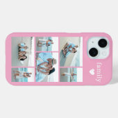 モダン ファミリー 6 写真 ピンク Case-Mate iPhoneケース (裏面 (横))