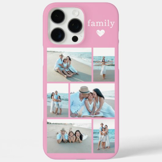 モダン ファミリー 6 写真 ピンク Case-Mate iPhoneケース (裏面)