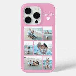 モダン ファミリー 6 写真 ピンク iPhone 15 PROケース