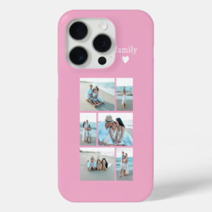 モダン ファミリー 6 写真 ピンク iPhone 15 PROケース
