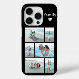 モダン ファミリー 6 写真 ブラック iPhone 15 PROケース