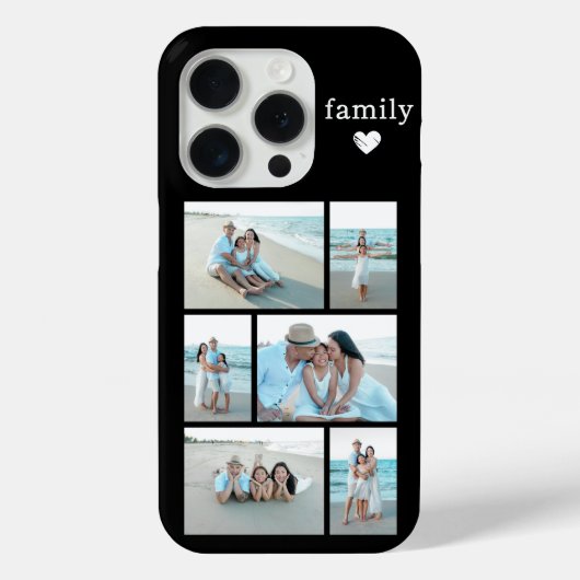 モダン ファミリー 6 写真 ブラック Case-Mate iPhoneケース (裏面)