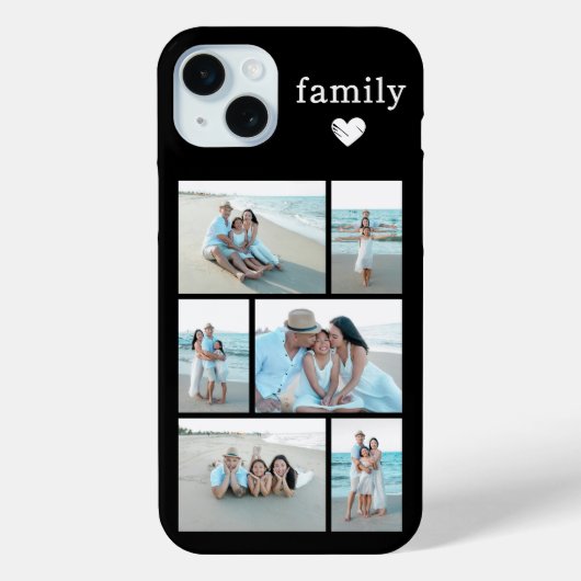 モダン ファミリー 6 写真 ブラック Case-Mate iPhoneケース (裏面)