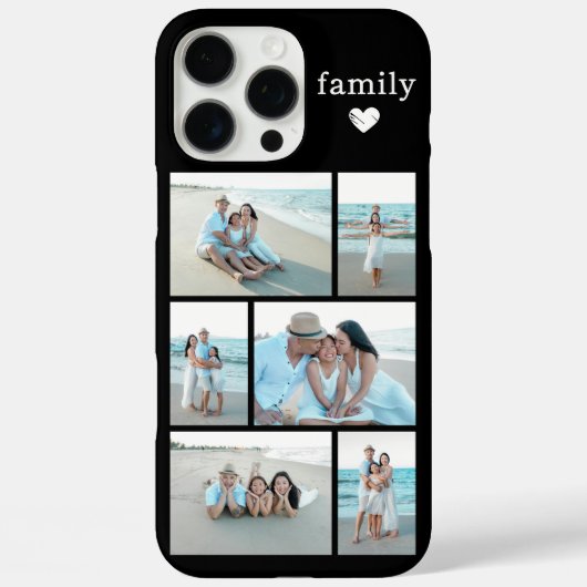 モダン ファミリー 6 写真 ブラック Case-Mate iPhoneケース (裏面)
