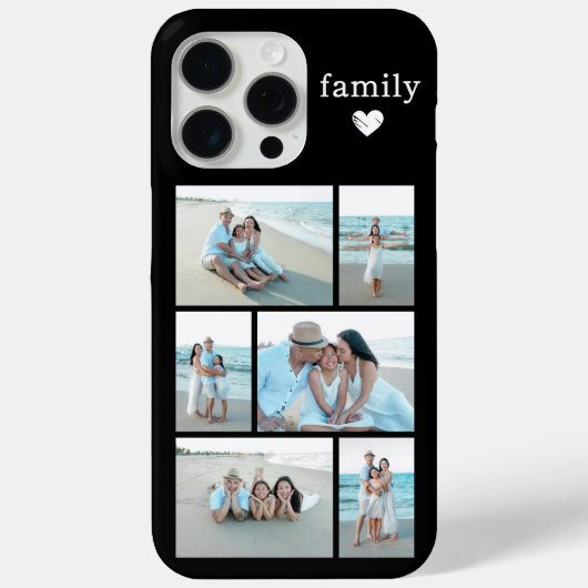 モダン ファミリー 6 写真 ブラック Case-Mate iPhoneケース (裏面)