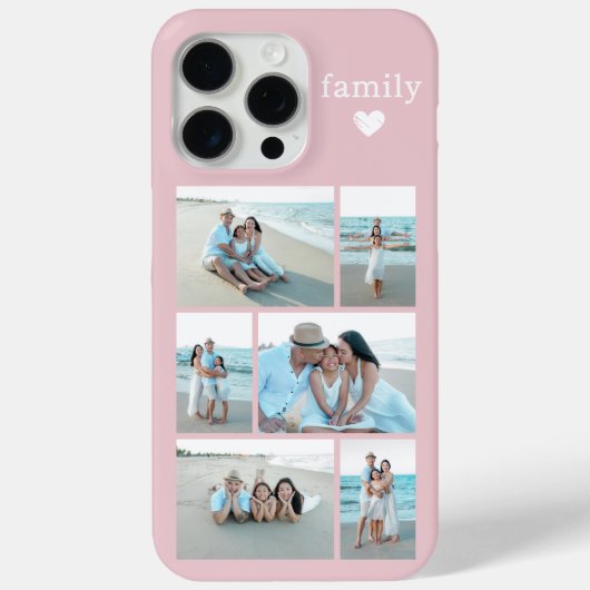 モダン ファミリー 6 写真 ブラッシュピンク Case-Mate iPhoneケース (裏面)