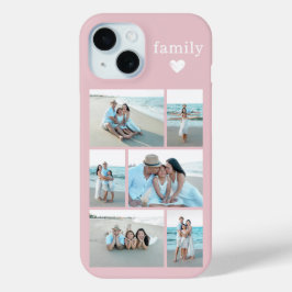 モダン ファミリー 6 写真 ブラッシュピンク iPhone 15ケース
