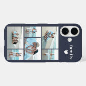 モダン ファミリー 6 枚写真 グレー Case-Mate iPhoneケース (裏面 (横))