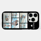 モダン ファミリー 6 枚写真 ブラック Case-Mate iPhoneケース (裏面 (横))