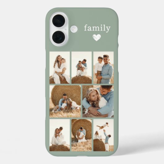 モダン ファミリー 8 写真 セージグリーン Case-Mate iPhoneケース (裏面)