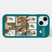 モダン ファミリー 8 写真 ティール Case-Mate iPhoneケース (裏面 (横))