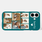 モダン ファミリー 8 写真 ティール Case-Mate iPhoneケース (裏面 (横))