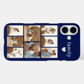 モダン ファミリー 8 写真 ネイビーブルー Case-Mate iPhoneケース (裏面 (横))