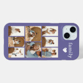モダン ファミリー 8 写真 パープル Case-Mate iPhoneケース (裏面 (横))