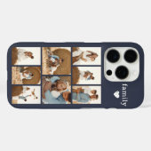 モダン ファミリー 8 枚写真 グレー Case-Mate iPhoneケース (裏面 (横))