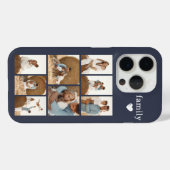 モダン ファミリー 8 枚写真 グレー Case-Mate iPhoneケース (裏面 (横))