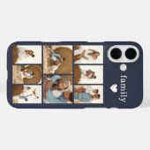 モダン ファミリー 8 枚写真 グレー Case-Mate iPhoneケース (裏面 (横))