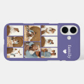 モダン ファミリー 8 枚写真 パープル Case-Mate iPhoneケース (裏面 (横))