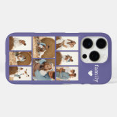 モダン ファミリー 8 枚写真 パープル Case-Mate iPhoneケース (裏面 (横))