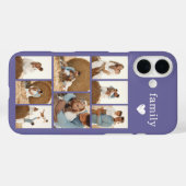 モダン ファミリー 8 枚写真 パープル Case-Mate iPhoneケース (裏面 (横))