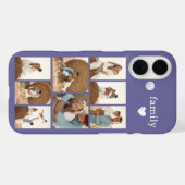 モダン ファミリー 8 枚写真 パープル Case-Mate iPhoneケース (裏面 (横))