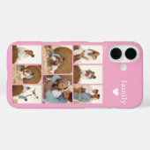 モダン ファミリー 8 枚写真 ピンク Case-Mate iPhoneケース (裏面 (横))