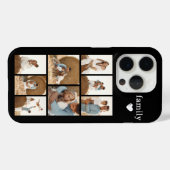 モダン ファミリー 8 枚写真 ブラック Case-Mate iPhoneケース (裏面 (横))