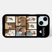 モダン ファミリー 8 枚写真 ブラック Case-Mate iPhoneケース (裏面 (横))