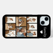 モダン ファミリー 8 枚写真 ブラック Case-Mate iPhoneケース (裏面 (横))