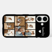 モダン ファミリー 8 枚写真 ブラック Case-Mate iPhoneケース (裏面 (横))