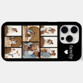 モダン ファミリー 8 枚写真 ブラック Case-Mate iPhoneケース (裏面 (横))