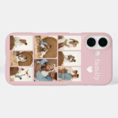 モダン ファミリー 8 枚写真 ブラッシュピンク Case-Mate iPhoneケース (裏面 (横))