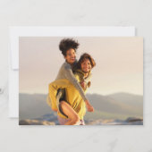 モダン ファン カラフル コミック ブック フォト ウェディング 招待状 (裏面)