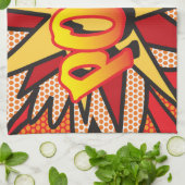 モダン ファン コミック ブック ポップ アート POW キッチンタオル (折り畳み)