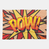 モダン ファン コミック ブック ポップ アート POW キッチンタオル (横)