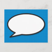 モダン ファン フォト ベイビー シャワー ブルー インビテーションポストカード (裏面)