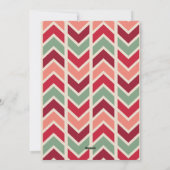 モダン ファン レッド グリーン あなただけの写真を飾る クリスマス (裏面)