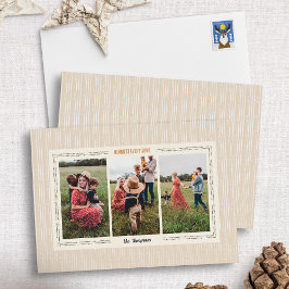 モダン ファームハウス ホリデー フォト カード