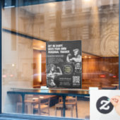 モダン フィットネス トレーナー ボディビルディング ジム インストラクター ウィンドウサイン (カフェ窓)