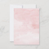 モダン フィフティ アンド ファビュラス ブラッシュ ピンク ゴールド アゲート 招待状 (裏面)