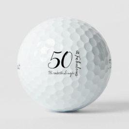 モダン・フィフティ・アンド・ファビュラス・ボールド 50歳の誕生日パーティー ゴルフボール