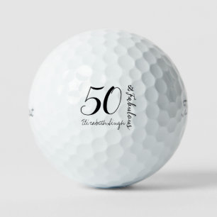 モダン・フィフティ・アンド・ファビュラス・ボールド 50歳の誕生日パーティー ゴルフボール