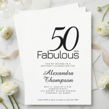 モダン・フィフティ・アンド・ファビュラス・ボールド 50歳の誕生日パーティー