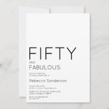 モダン・フィフティ・アンド・ファビュラス・ボールド 50歳の誕生日パーティー